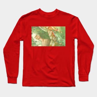 Vintage Fairy Tales, Sleeping Beauty and Prince Charming Long Sleeve T-Shirt